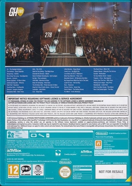 Guitar Hero Live - Nintendo WiiU (B Grade) (Genbrug)